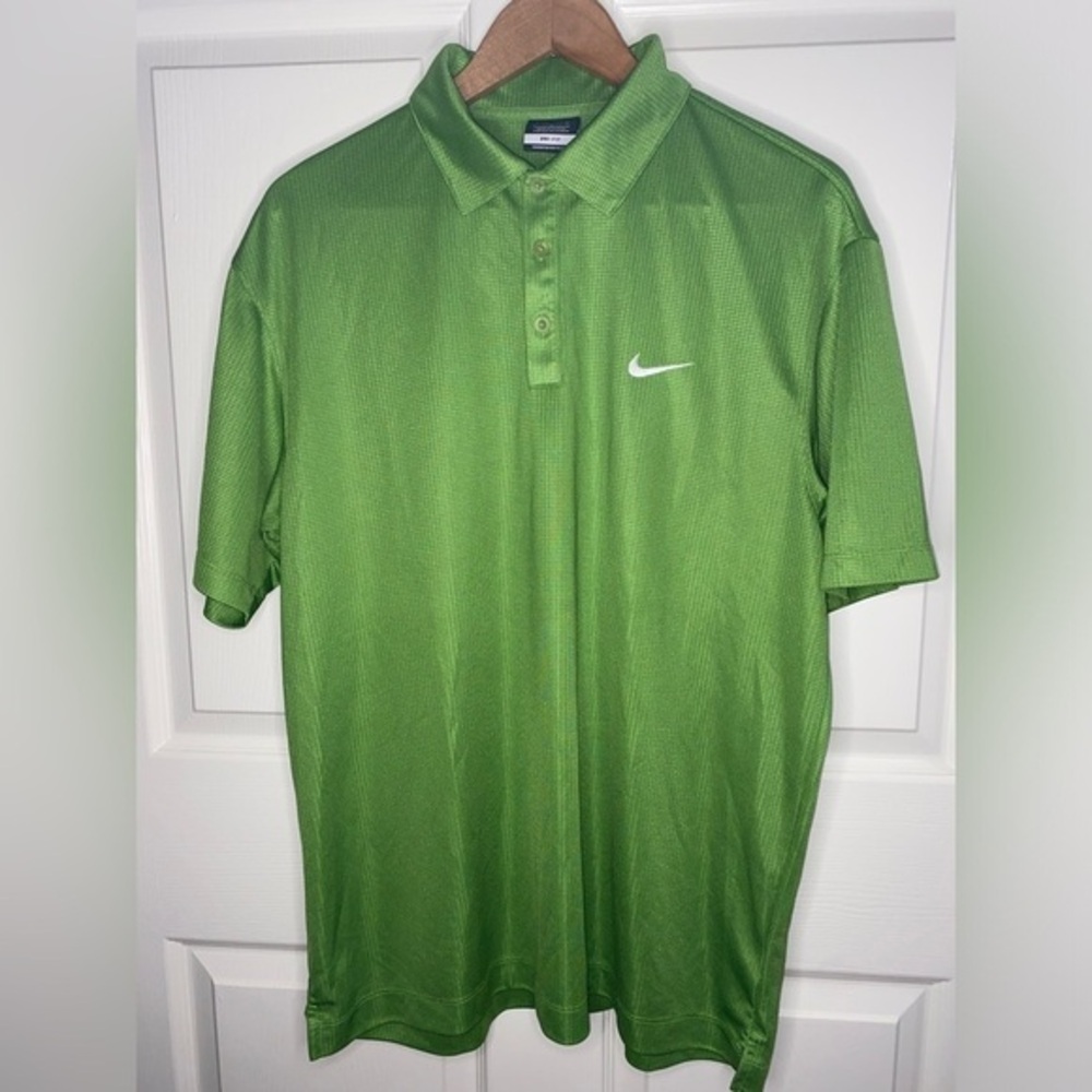 Nike Golf Athletic Polo Shirt, Rich Green, Men’s Size L, DRI-FIT